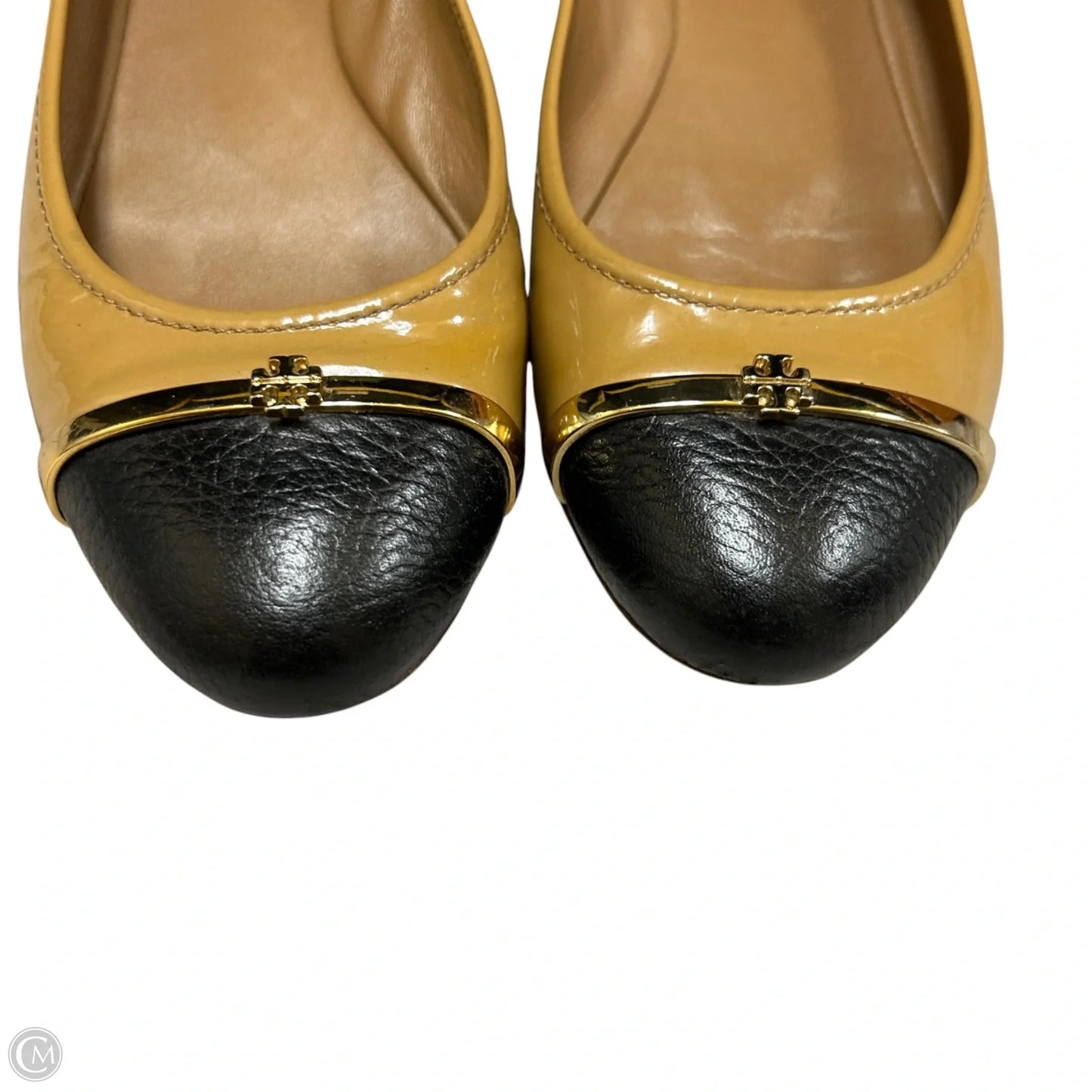 Shoes Designer By Tory Burch In Black & Tan, Size: 8