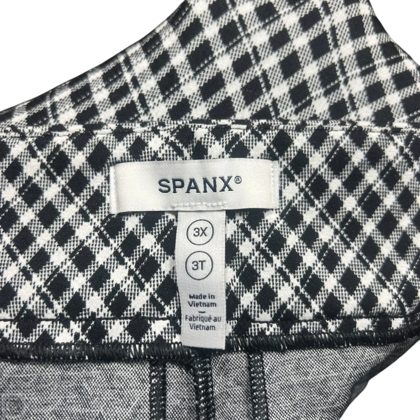 Pants Leggings By Spanx In Black & White, Size: 3x