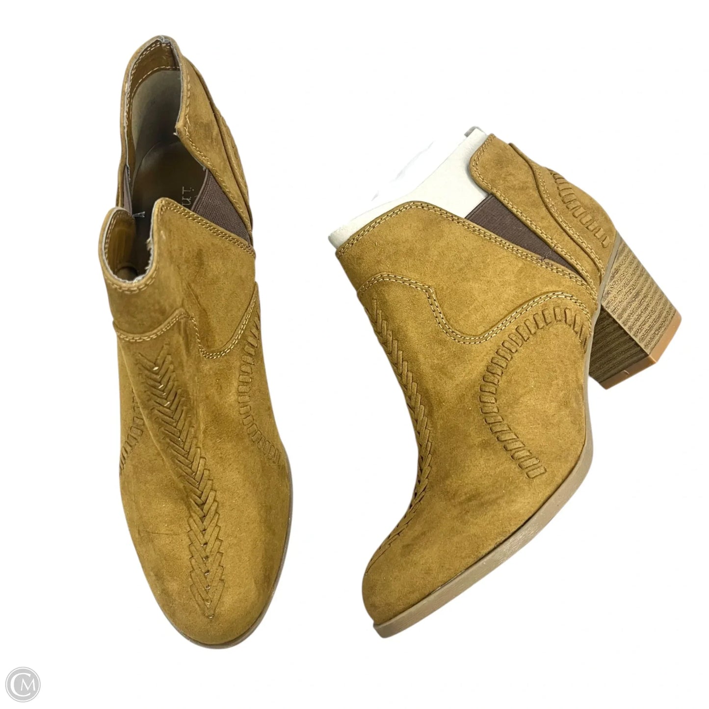 Boots Ankle Heels By Indigo Rd In Brown, Size: 8.5