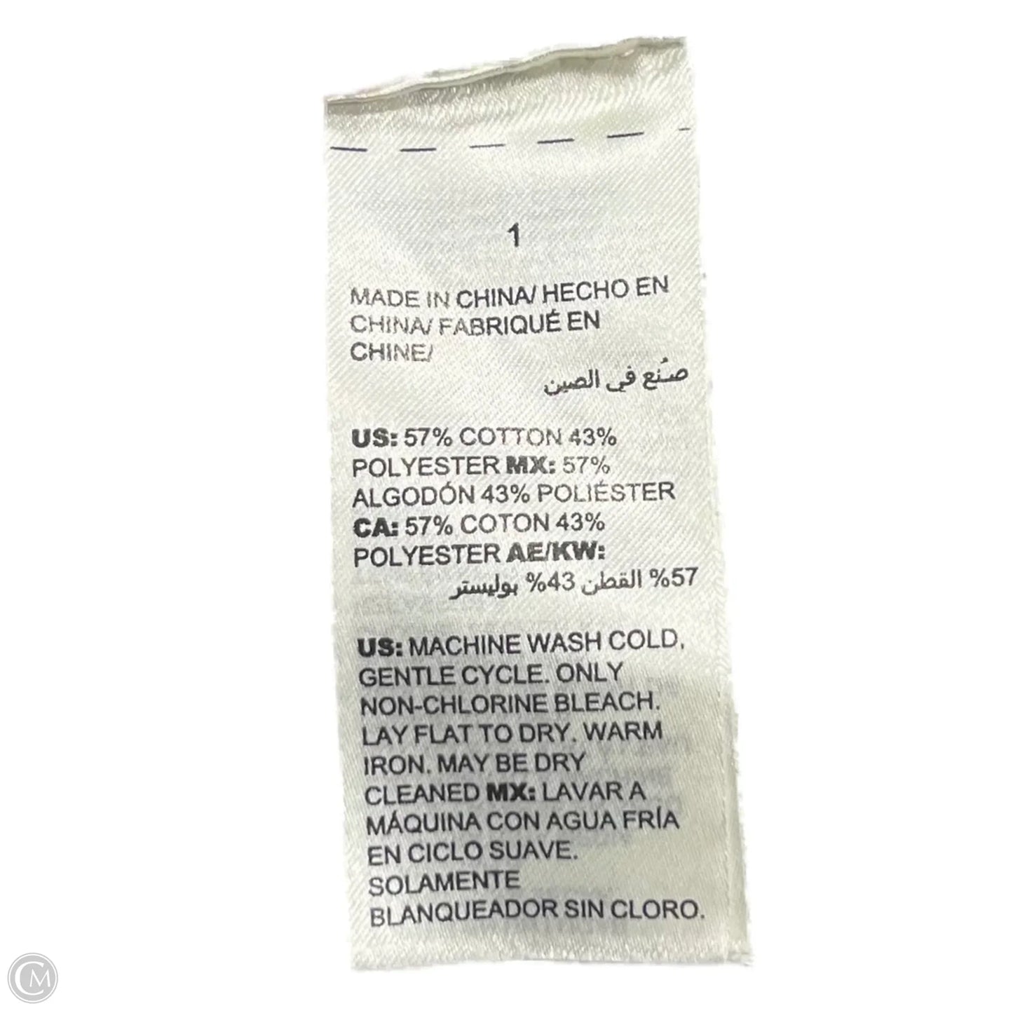 Sweater By Chicos In Green & White, Size: Xs