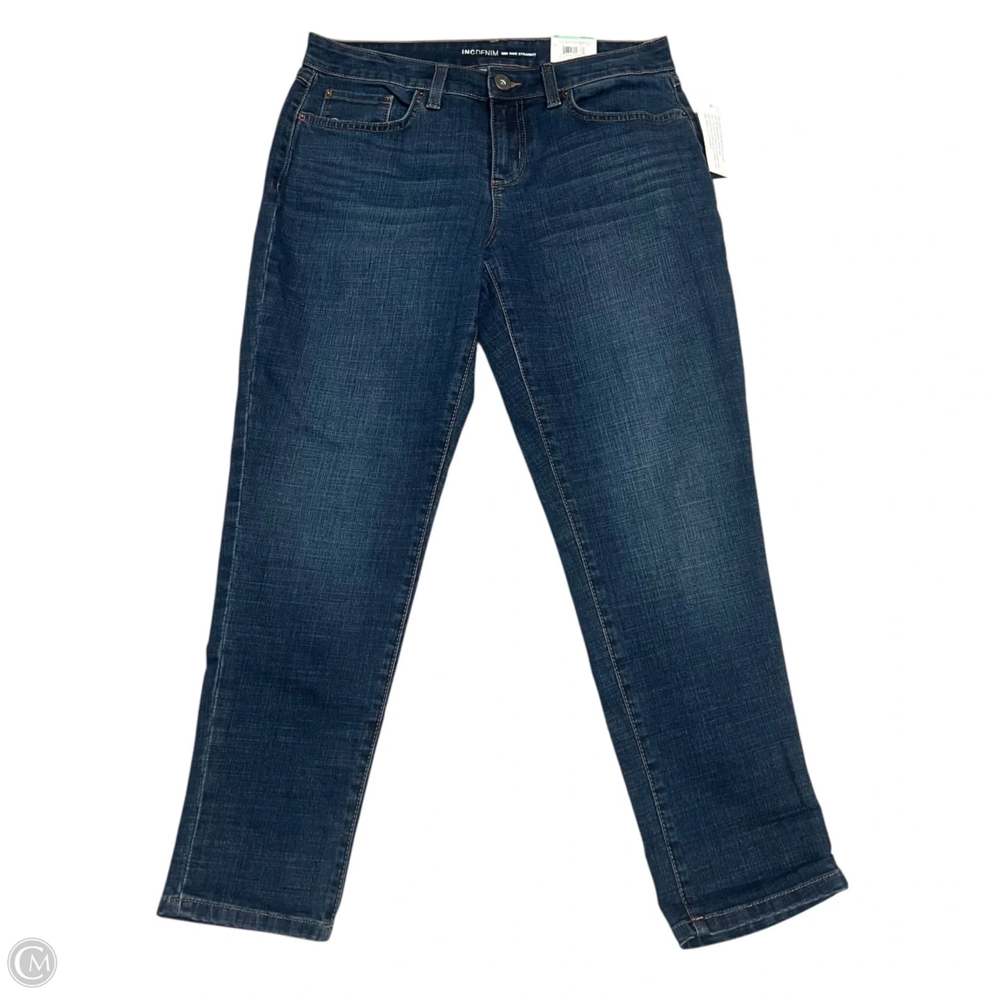 Jeans Straight By Inc In Blue Denim, Size: 8p