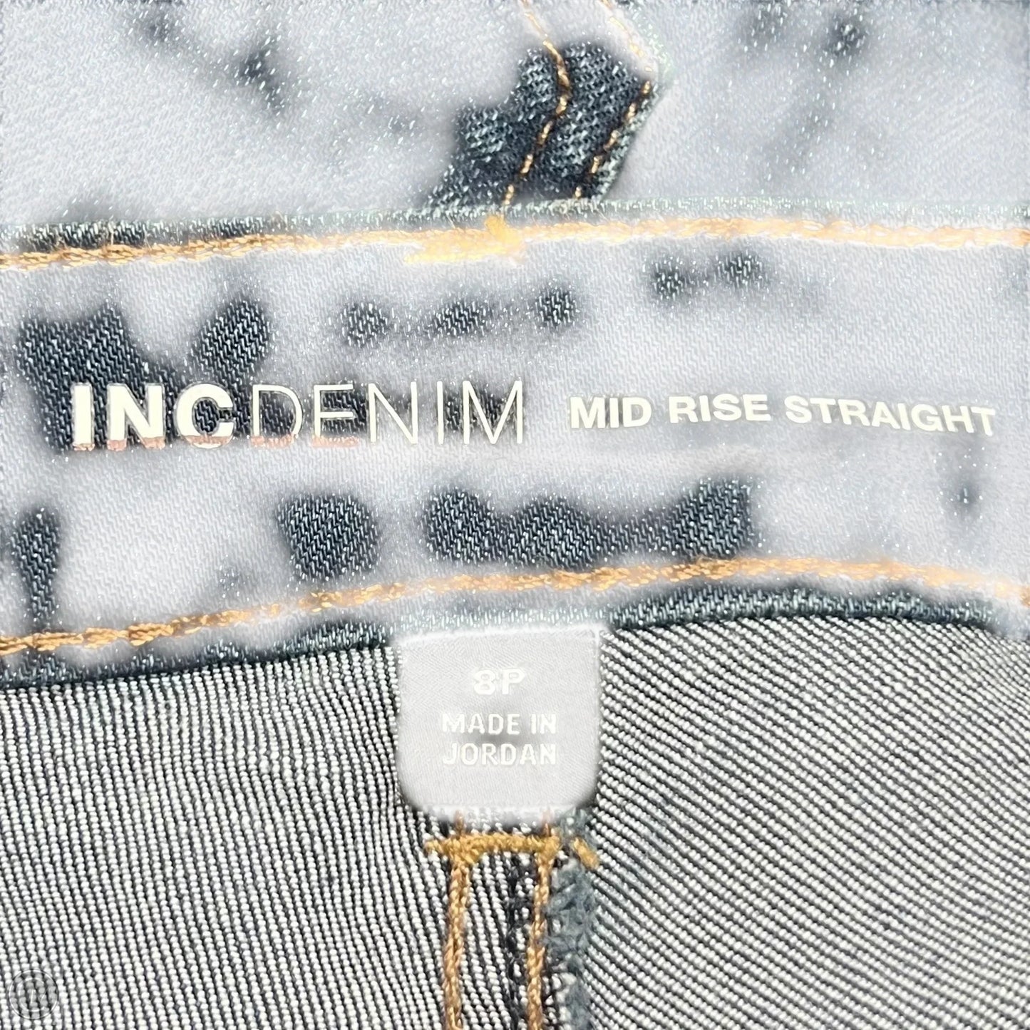 Jeans Straight By Inc In Blue Denim, Size: 8p