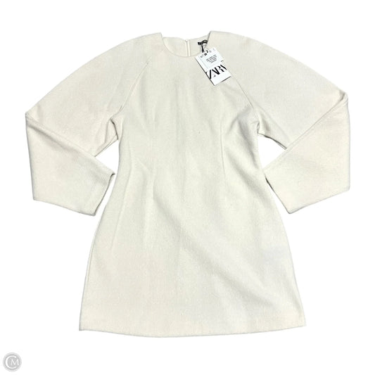 Dress Casual Short By Zara In Cream, Size: L