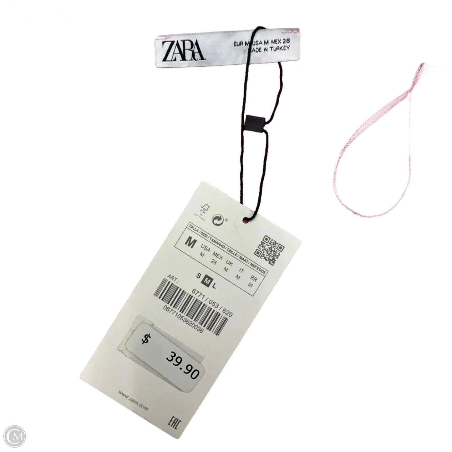 Sweater Cardigan By Zara In Pink, Size: M