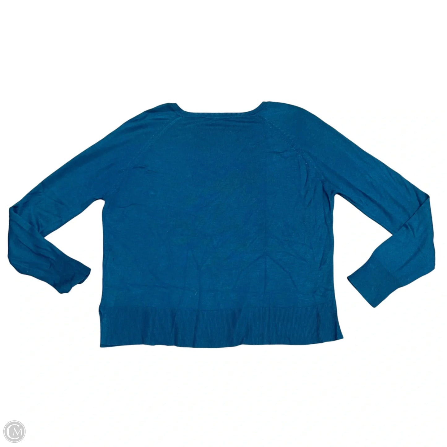 Top Long Sleeve By Zara In Blue, Size: S