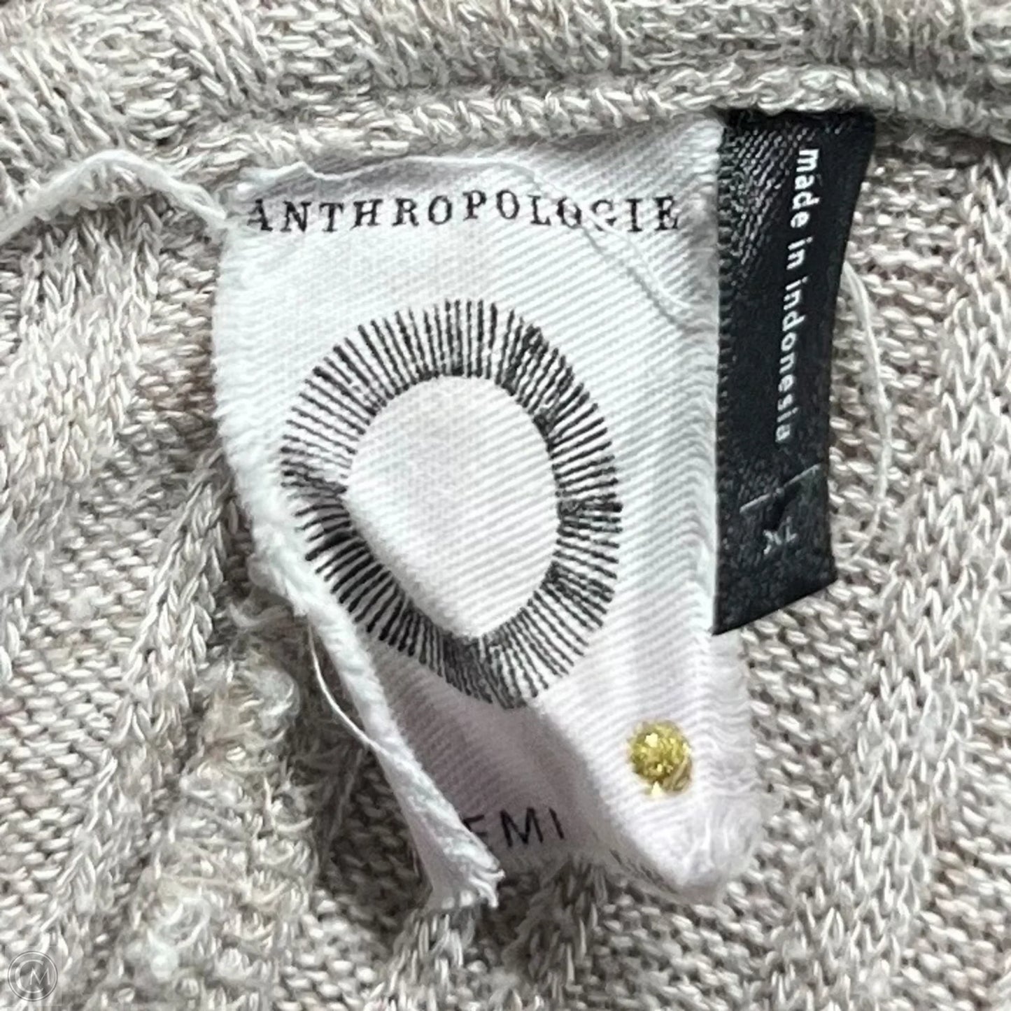 Sweater By Anthropologie In Taupe, Size: Xl