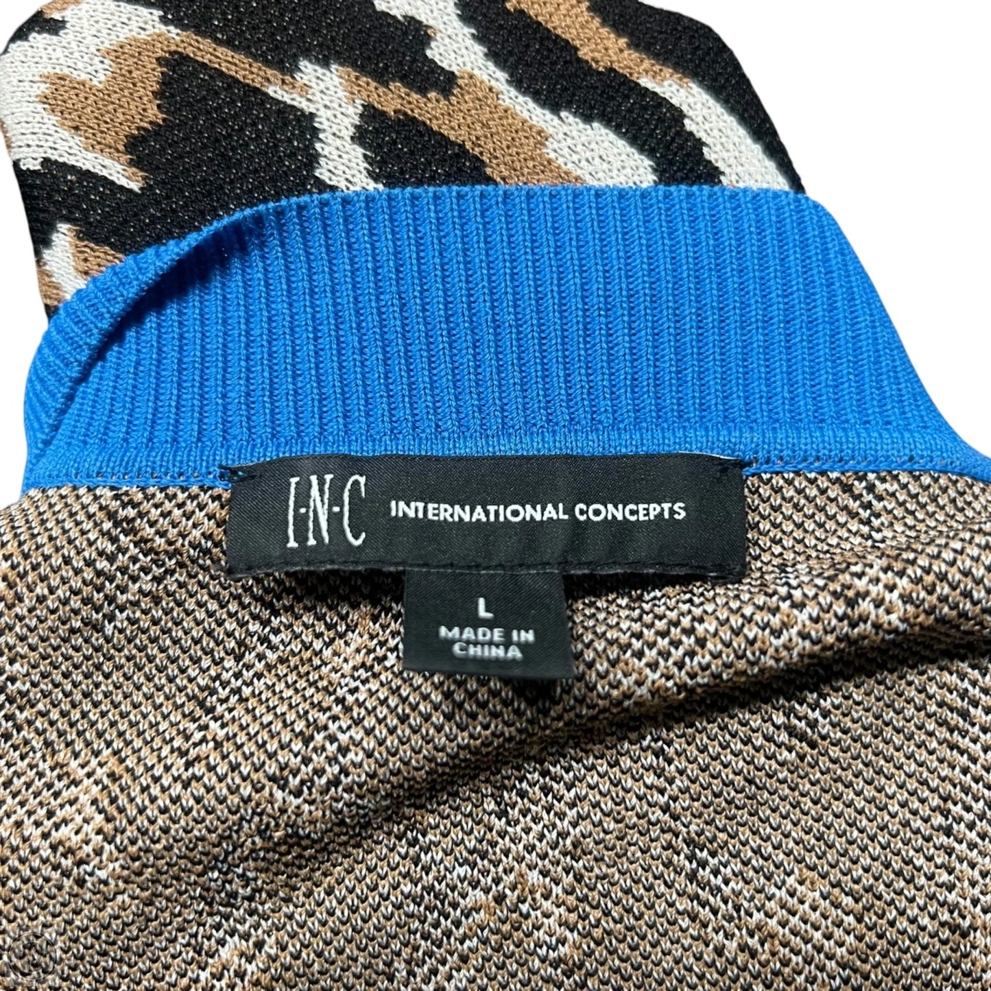 Sweater By Inc In Leopard Print, Size: L