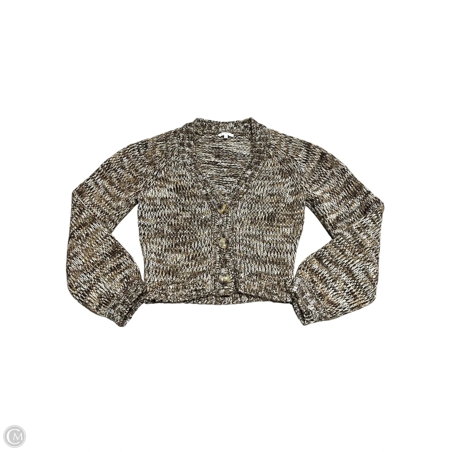 Sweater By Z Supply In Brown & Cream, Size: S