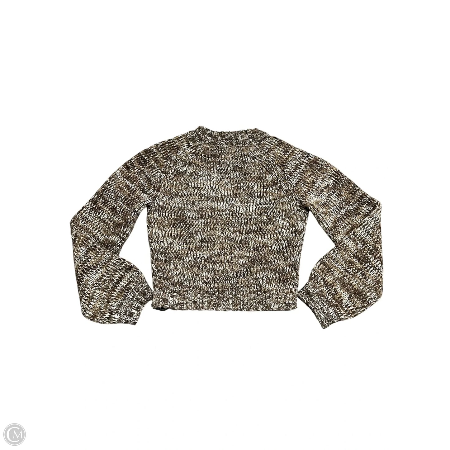 Sweater By Z Supply In Brown & Cream, Size: S