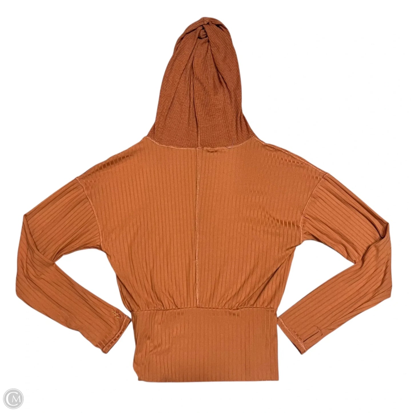 Athletic Sweatshirt Hoodie By Free People In Orange, Size: S