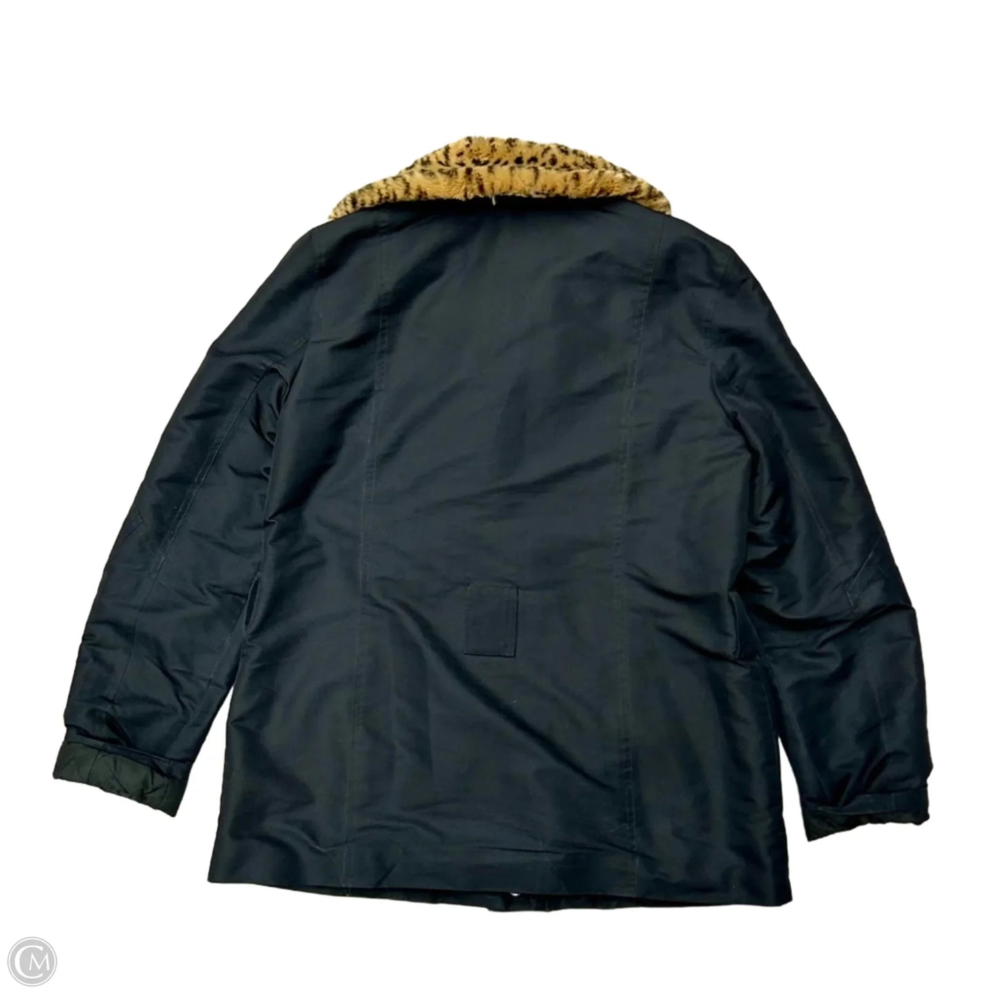 Coat Puffer & Quilted By Lauren By Ralph Lauren In Black, Size: M