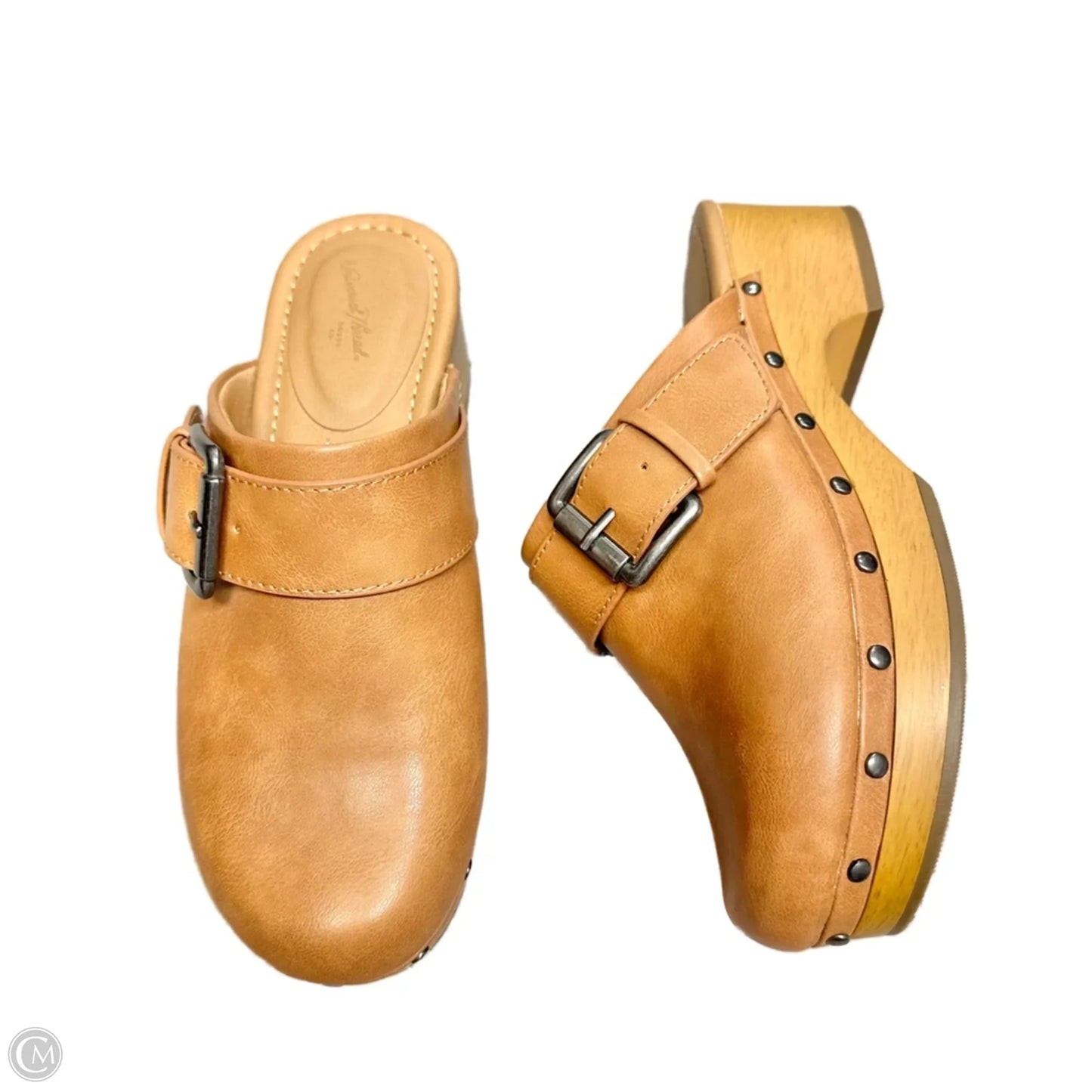 Shoes Heels Block By Universal Thread In Tan, Size: 5.5