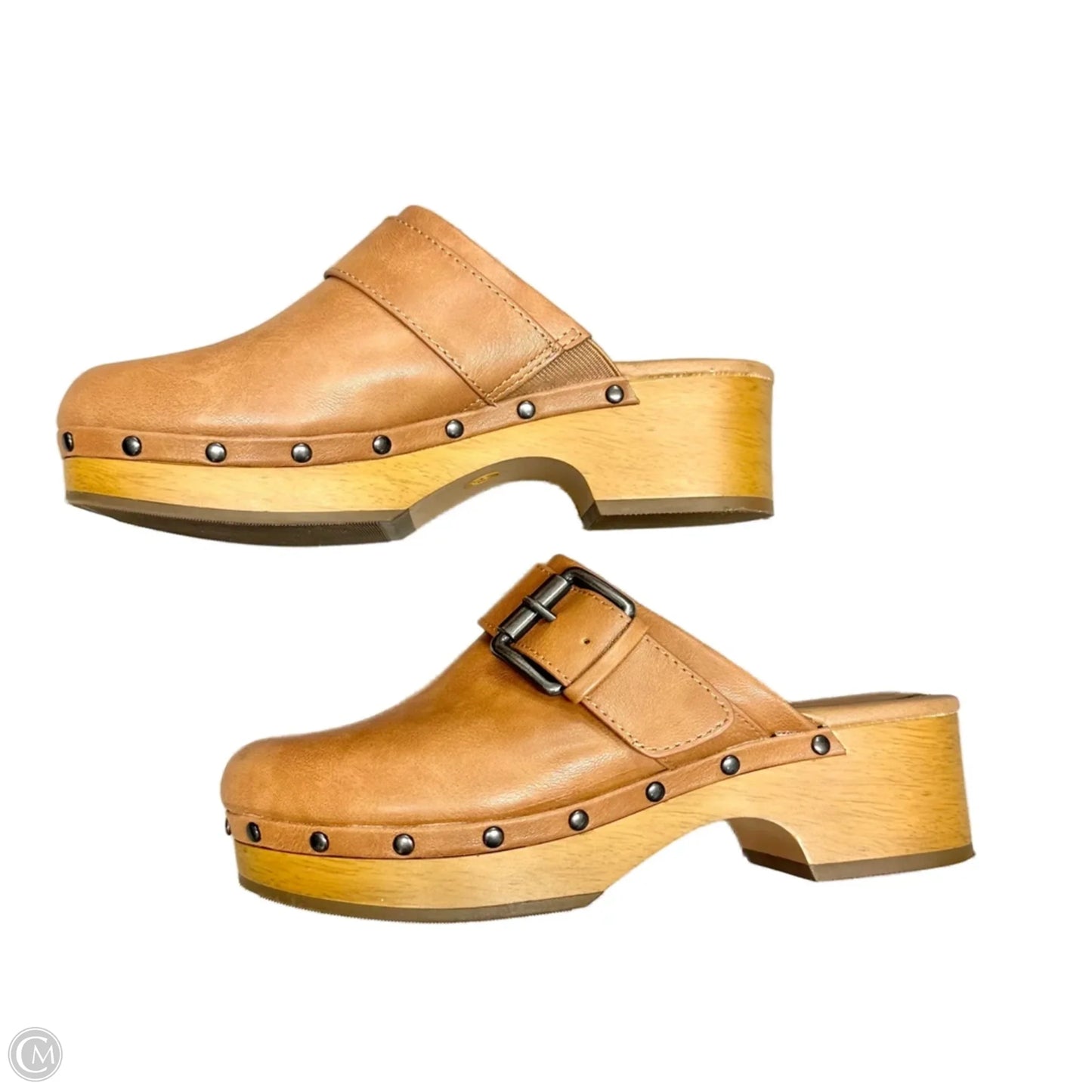 Shoes Heels Block By Universal Thread In Tan, Size: 5.5