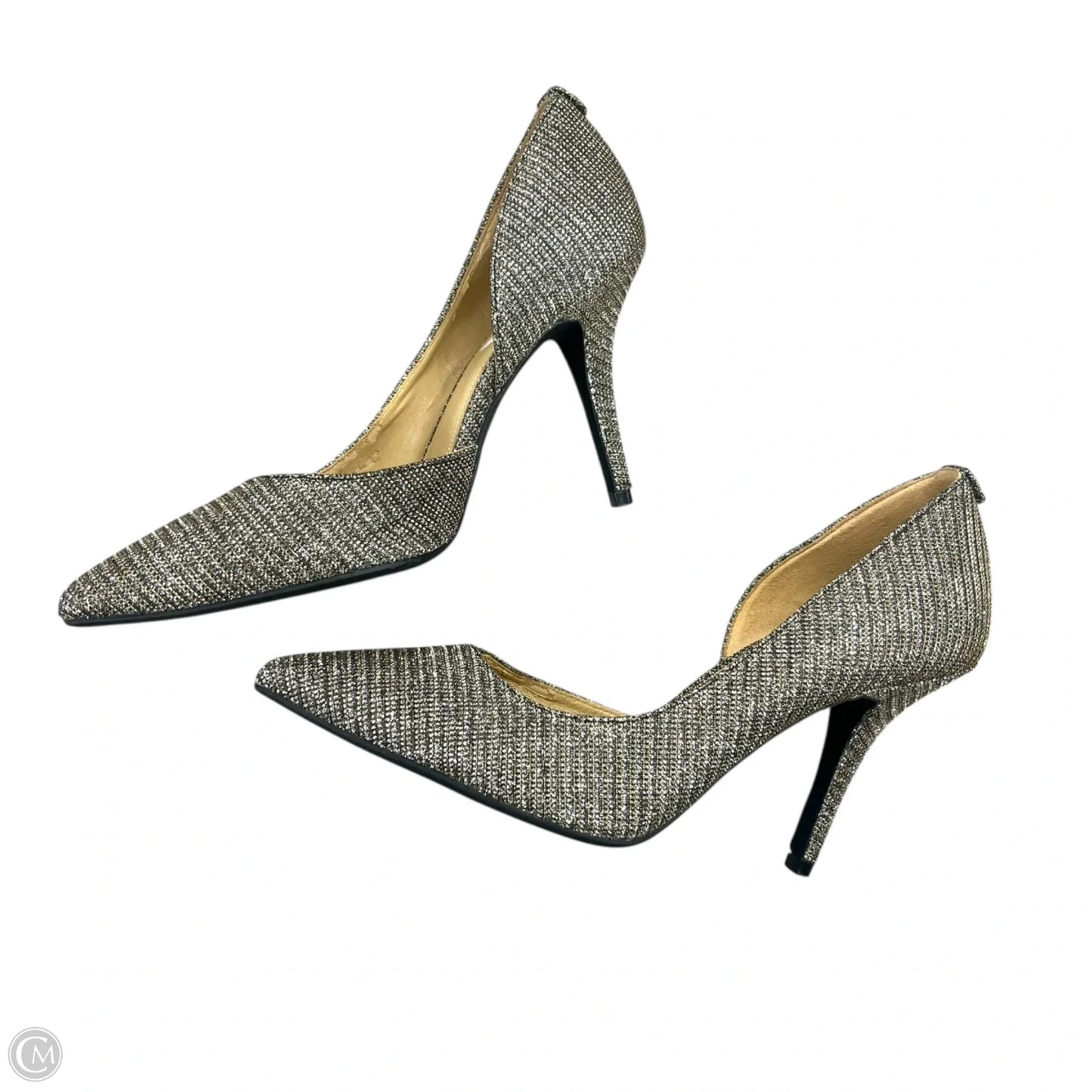 Shoes Heels Stiletto By Michael By Michael Kors In Gold & Silver, Size: 7