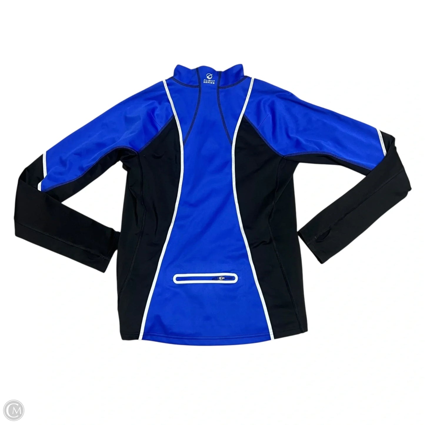 Athletic Jacket By The North Face In Black & Blue, Size: L