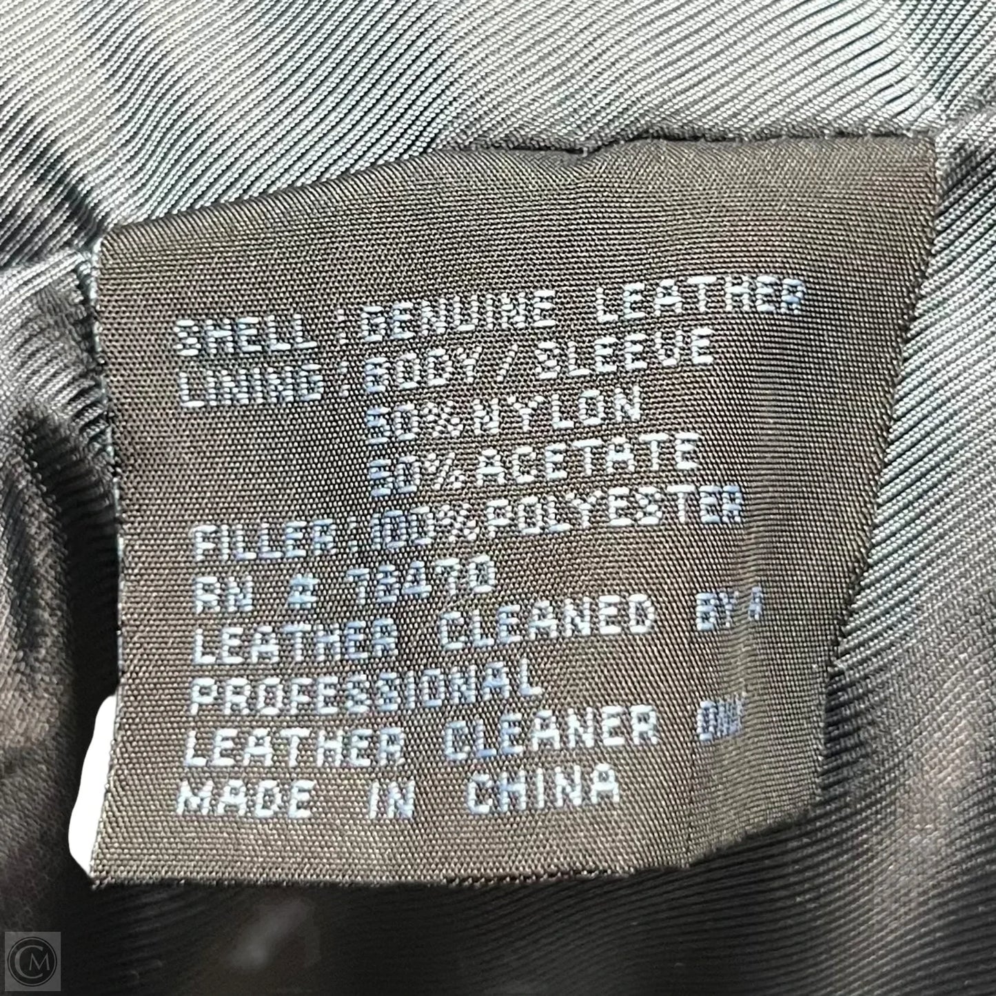 Jacket Leather By Kenneth Cole Reaction In Black, Size: L