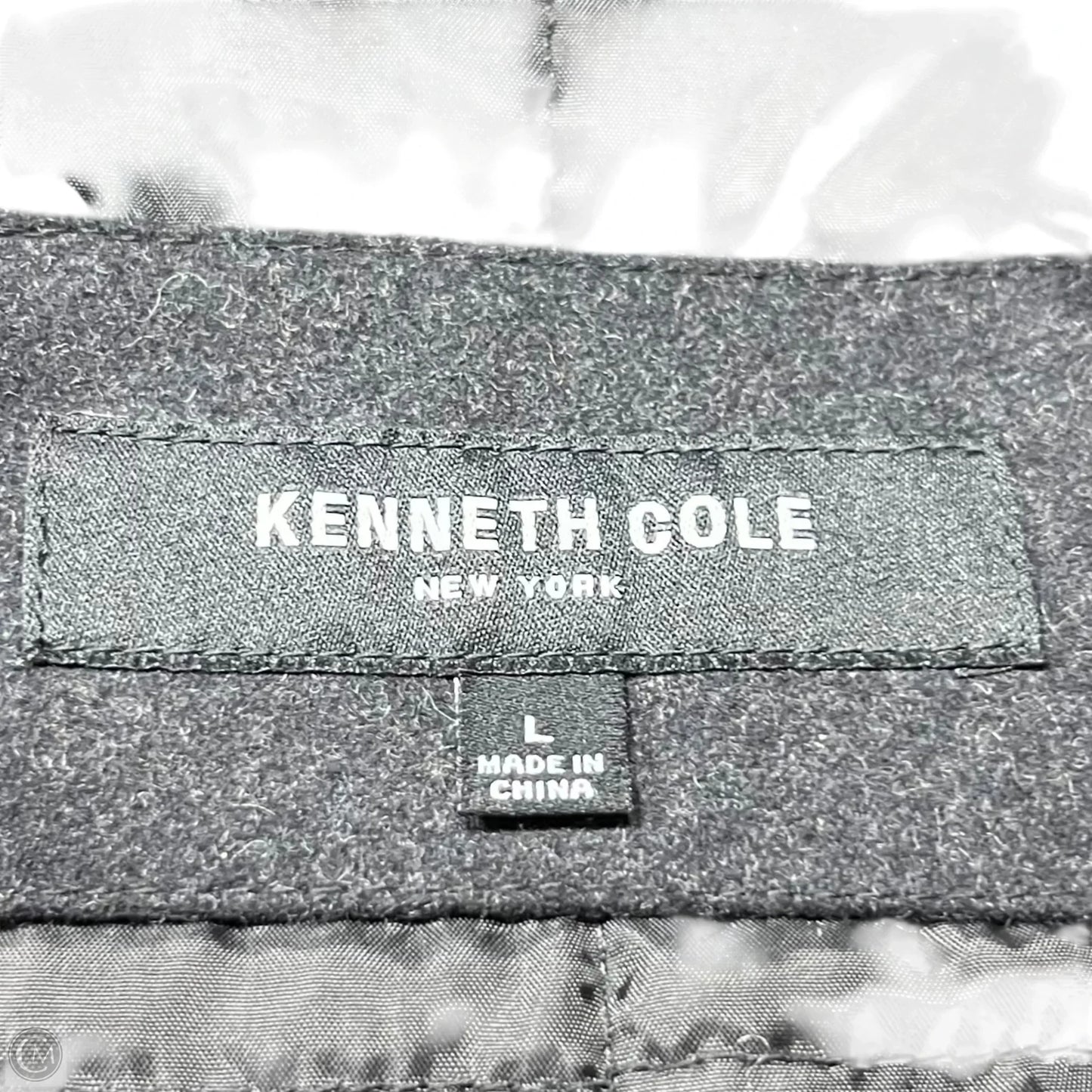 Coat Peacoat By Kenneth Cole In Black, Size: L