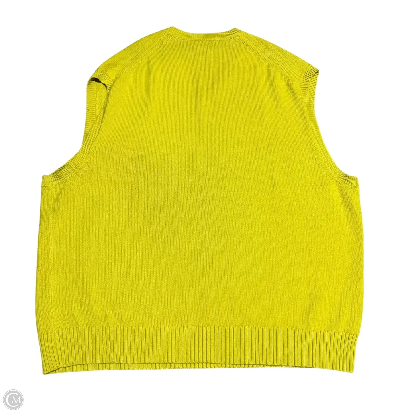 Vest Sweater By Calvin Klein In Green, Size: 2x