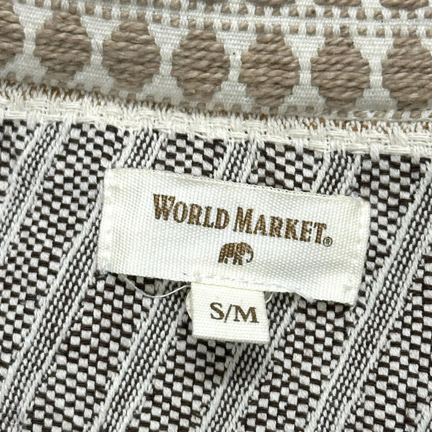 Jacket Other By World Market In Blue & Tan, Size: S