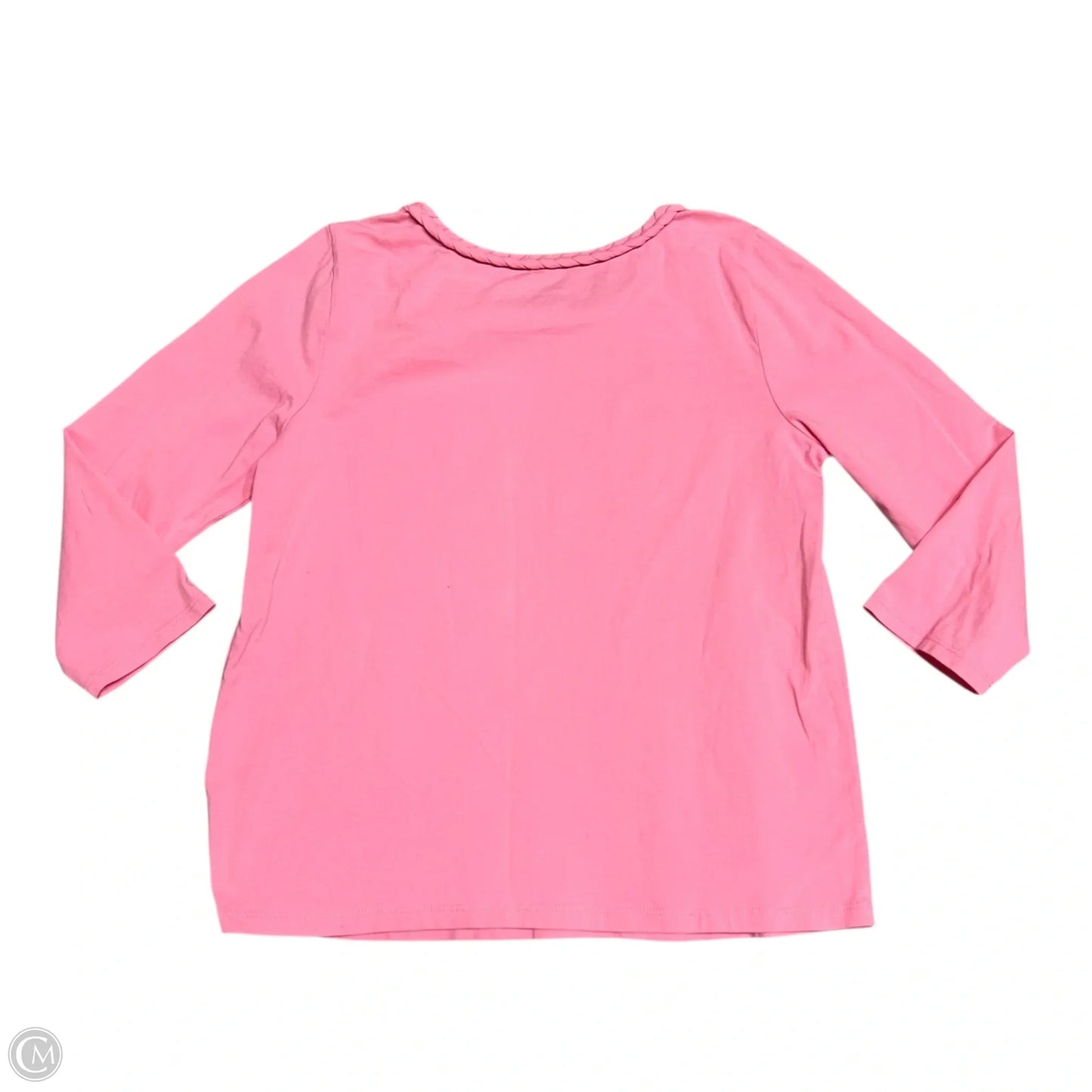 Top 3/4 Sleeve Designer By Lilly Pulitzer In Pink, Size: S