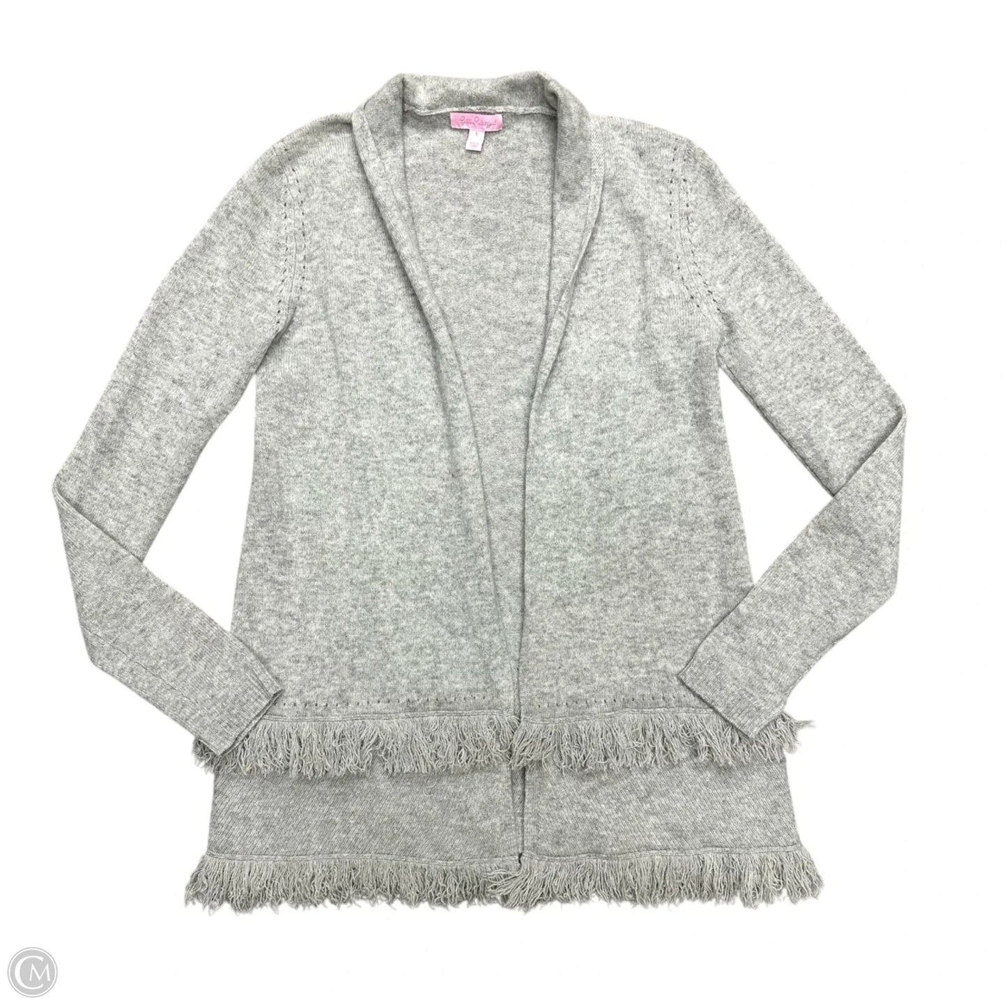 Cardigan Designer By Lilly Pulitzer In Grey, Size: S