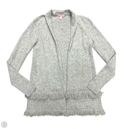 Cardigan Designer By Lilly Pulitzer In Grey, Size: S