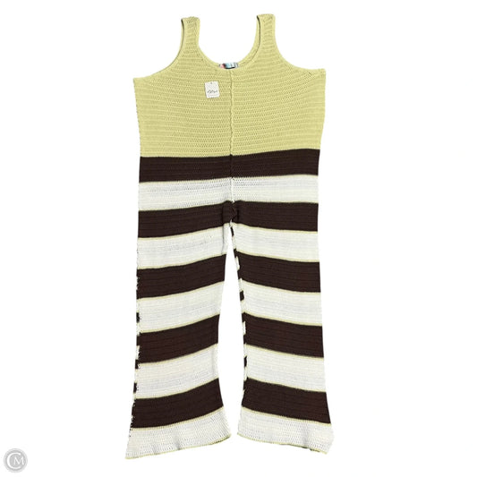 Jumpsuit By Free People In Brown & Green, Size: Xl