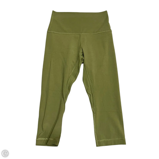 Athletic Leggings Capris By Lululemon In Green, Size: 4