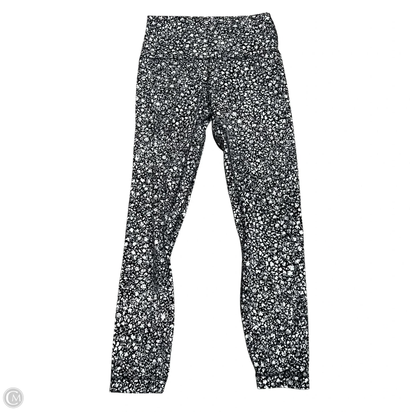 Athletic Leggings By Lululemon In Black & White, Size: 6