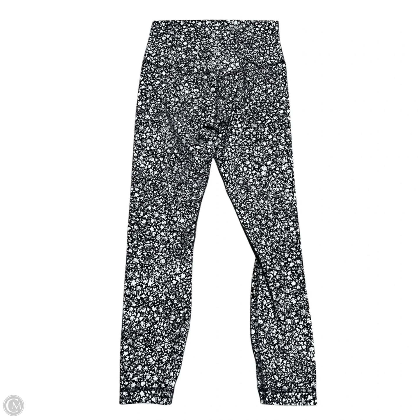 Athletic Leggings By Lululemon In Black & White, Size: 6