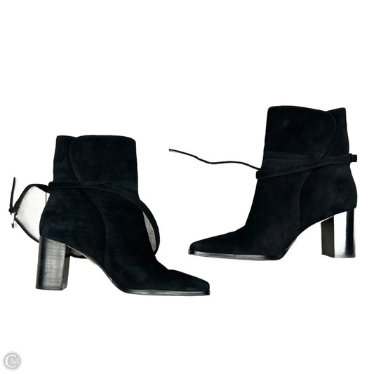 Boots Ankle Heels By Ann Taylor In Black, Size: 7