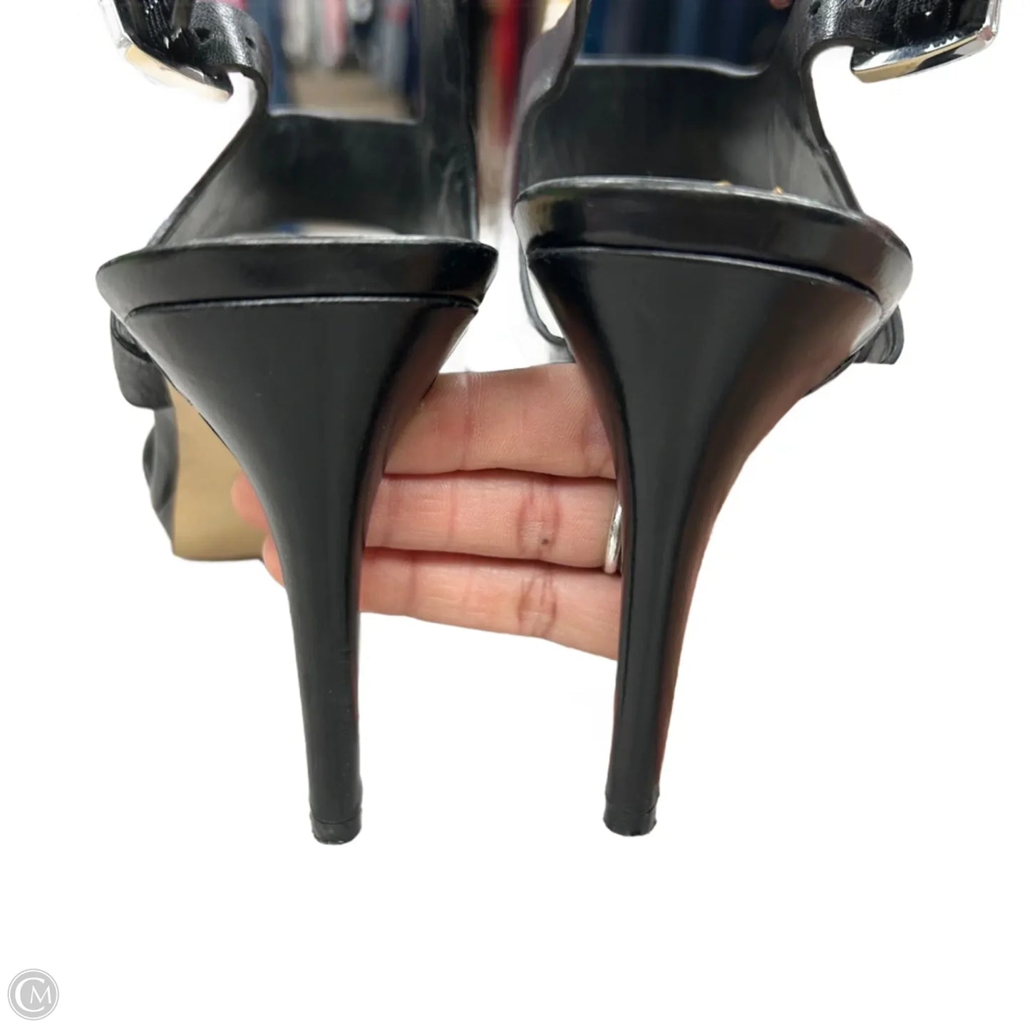 Sandals Heels Stiletto By Michael By Michael Kors In Black, Size: 9