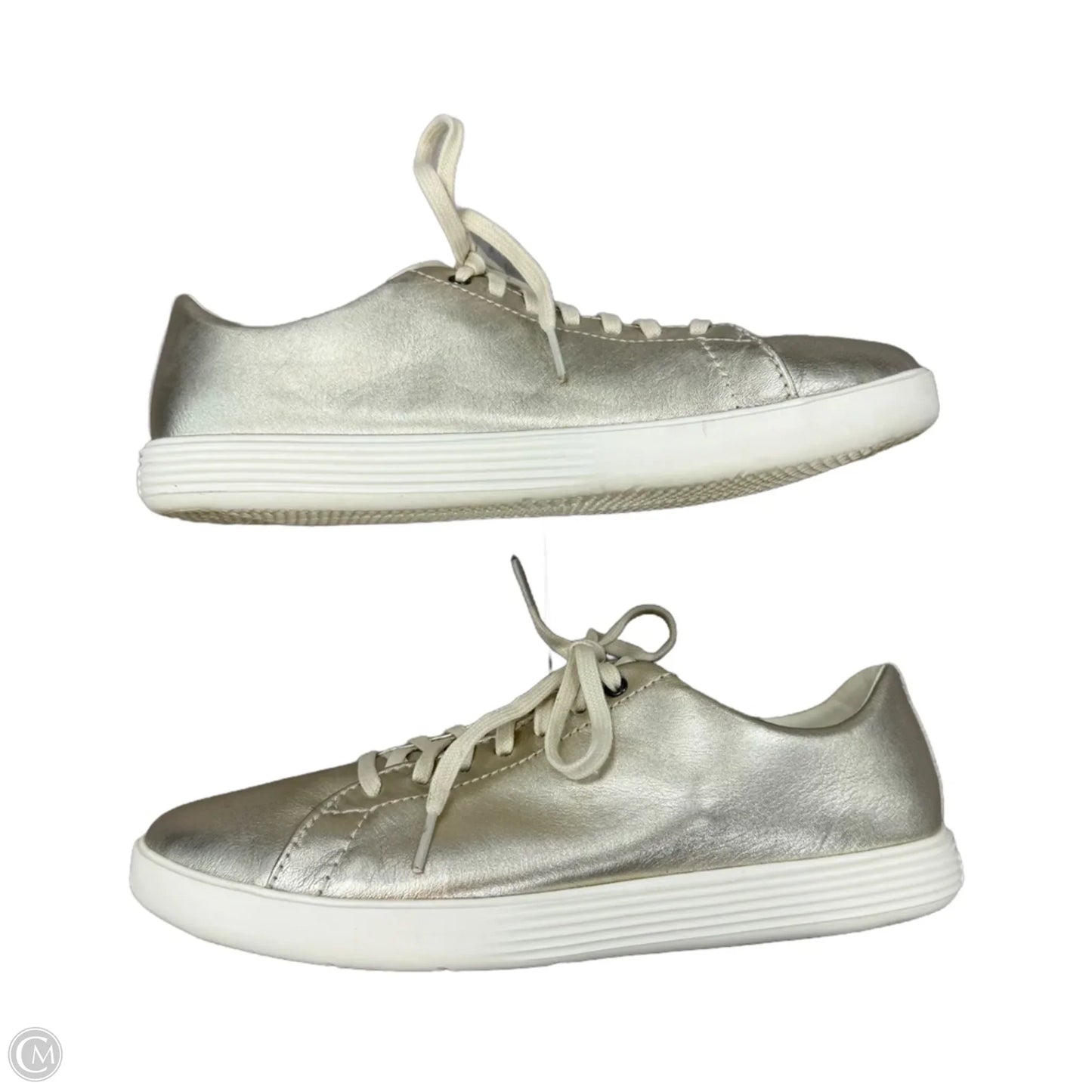 Shoes Sneakers By Cole-haan In Gold & White, Size: 9.5