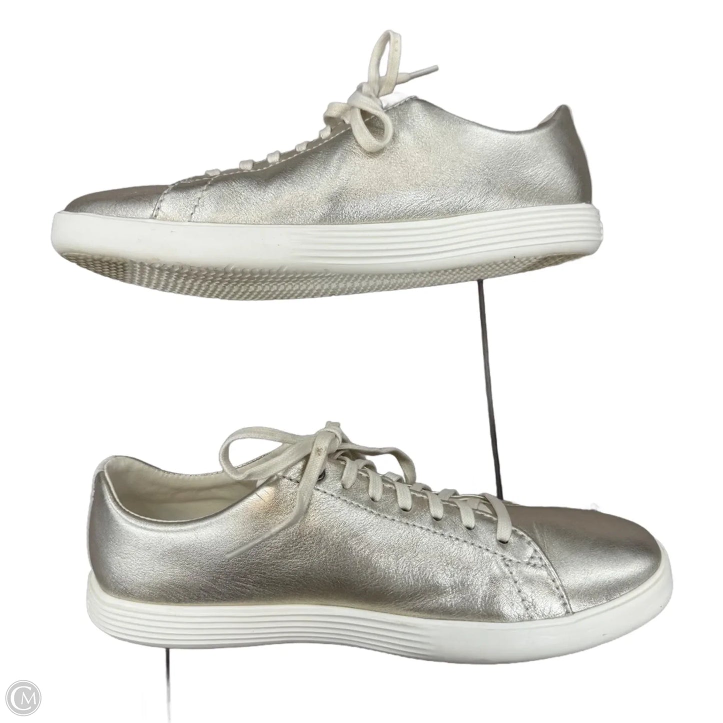 Shoes Sneakers By Cole-haan In Gold & White, Size: 9.5