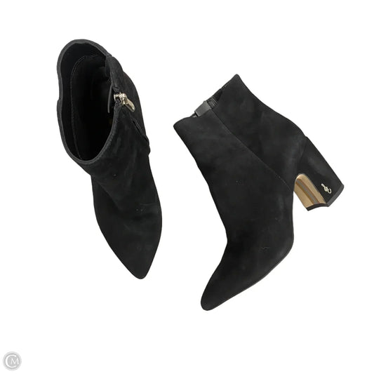Boots Ankle Heels By Sam Edelman In Black, Size: 5.5