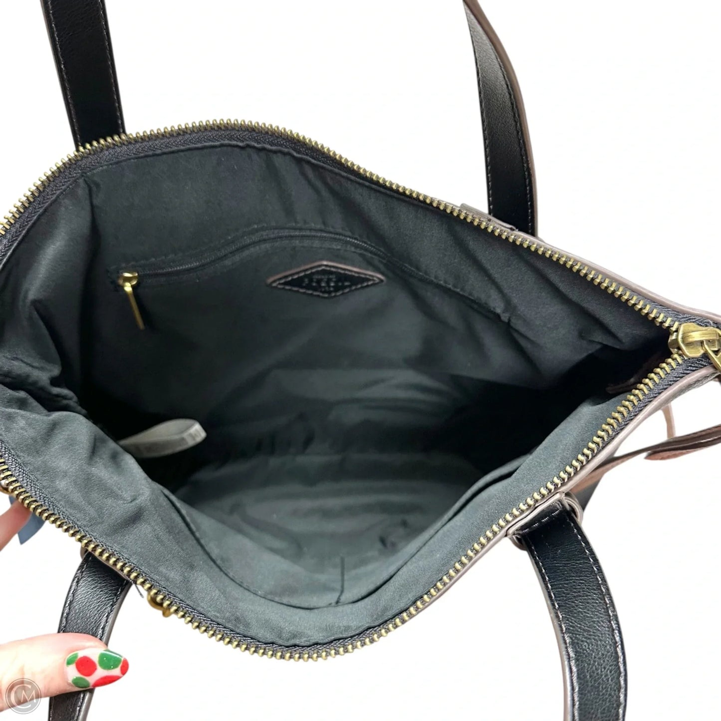 Crossbody Leather By Fossil, Size: Medium