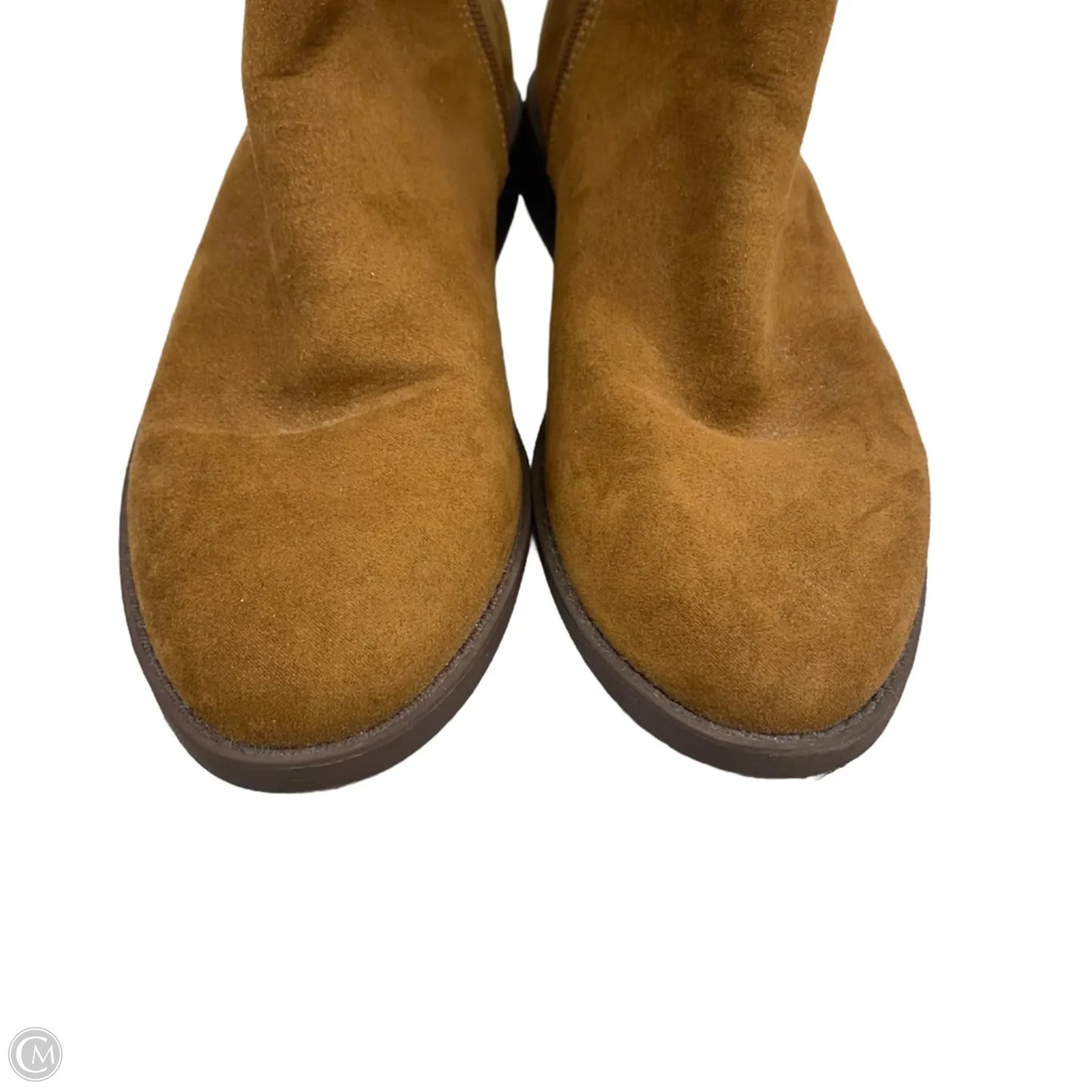 Boots Ankle Heels By Loft In Brown, Size: 6.5