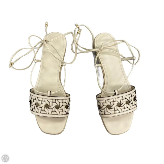 Sandals Designer By Tory Burch In Cream, Size: 10