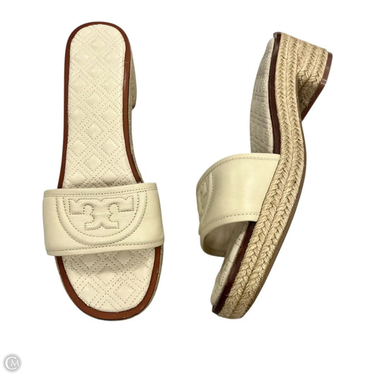 Sandals Designer By Tory Burch In Cream, Size: 11