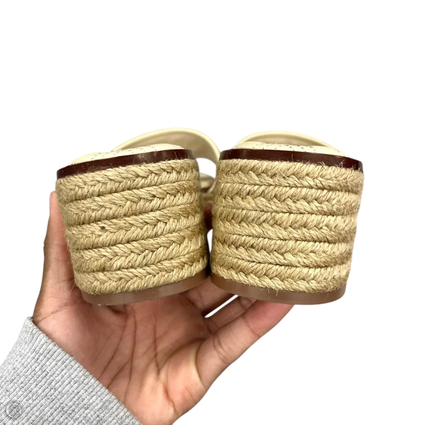 Sandals Designer By Tory Burch In Cream, Size: 11