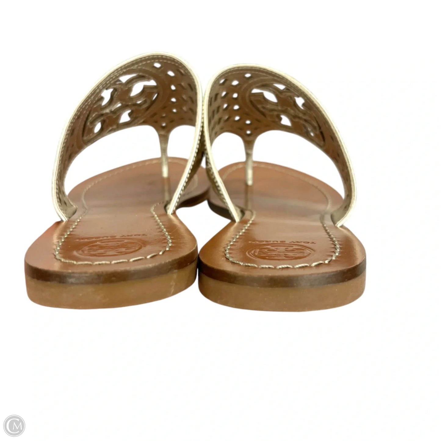 Sandals Designer By Tory Burch In Gold, Size: 10