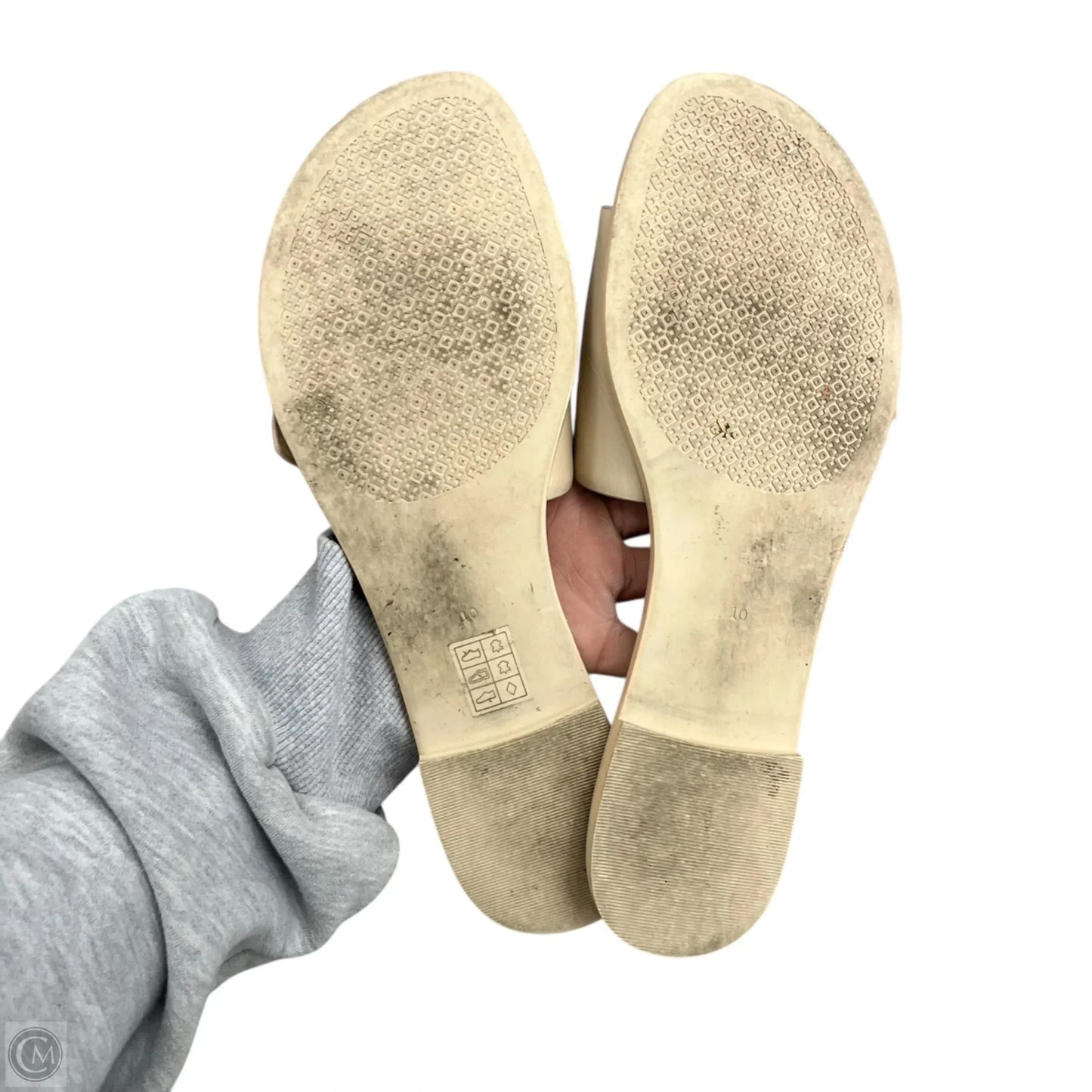 Sandals Designer By Tory Burch In Beige, Size: 10