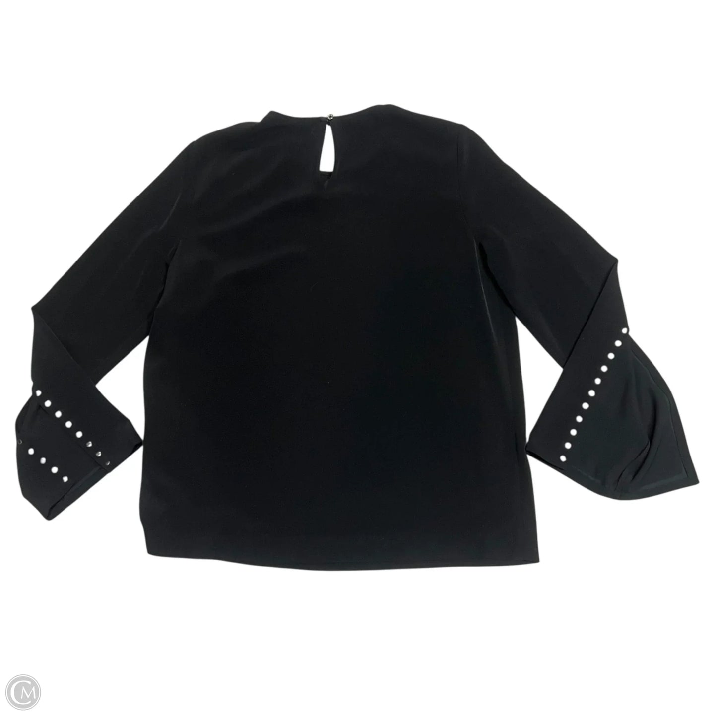 Top Long Sleeve By Calvin Klein In Black, Size: M
