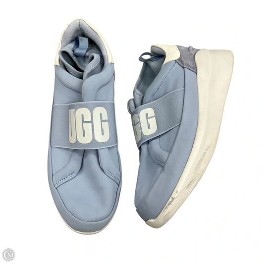 Shoes Designer By Ugg In Blue & White, Size: 9