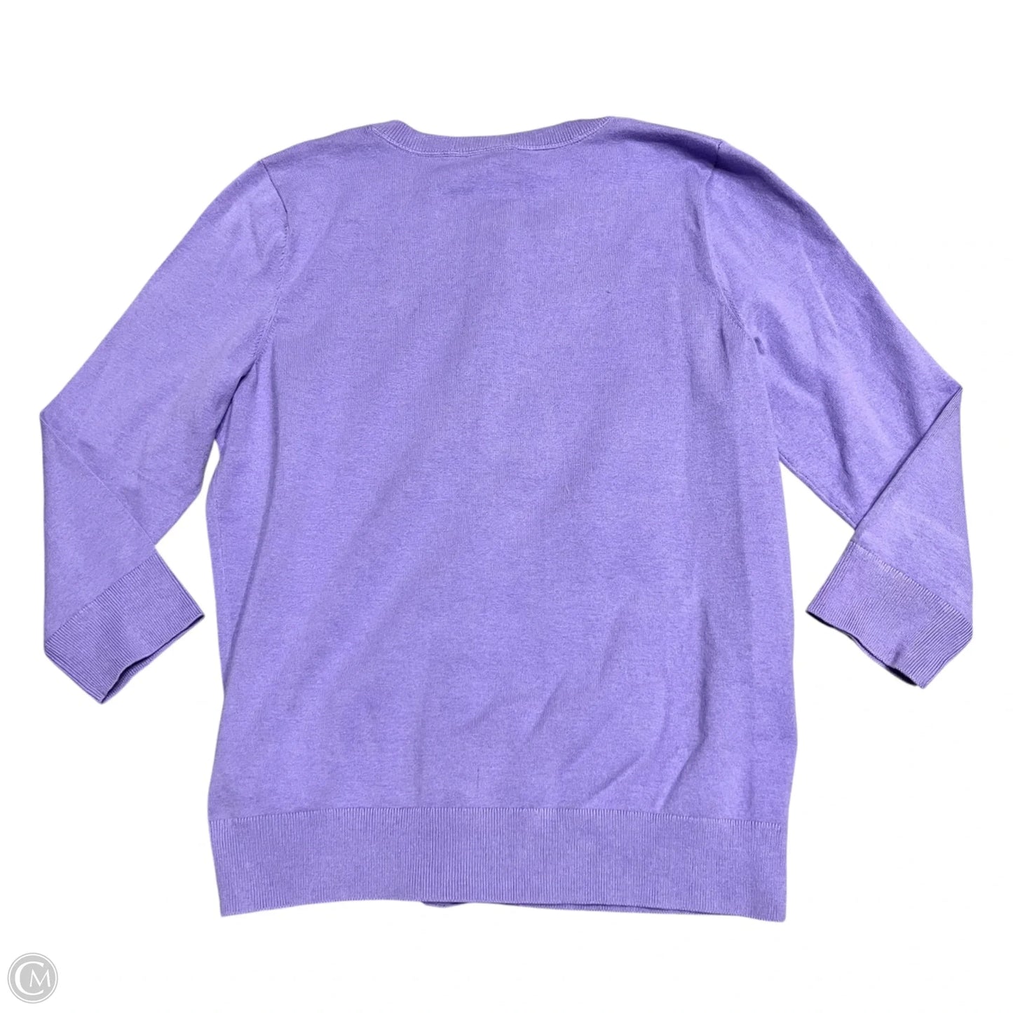 Cardigan By Talbots In Purple, Size: L