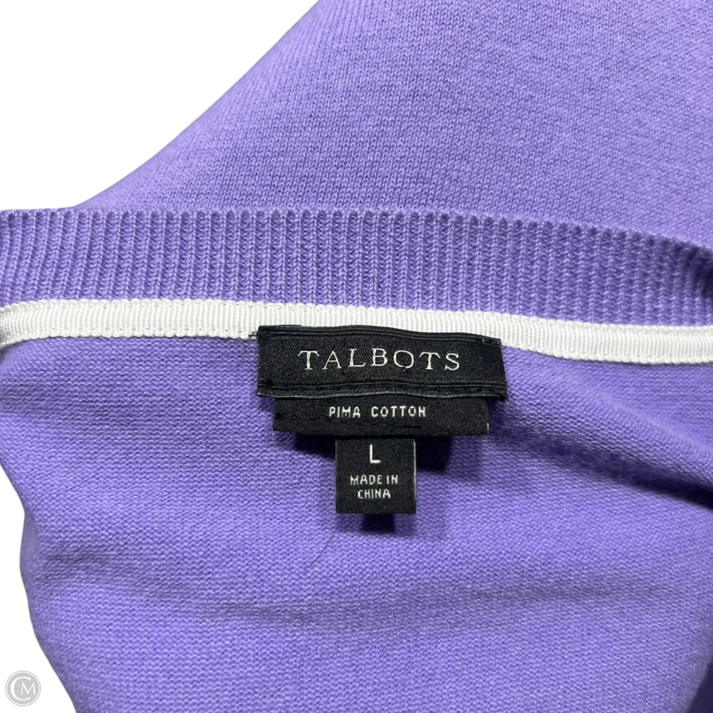 Cardigan By Talbots In Purple, Size: L