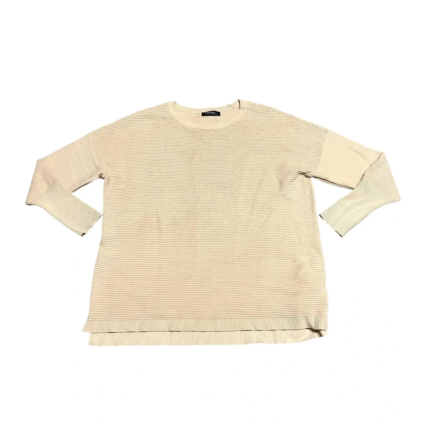 Sweater By Fashion In Tan, Size: L
