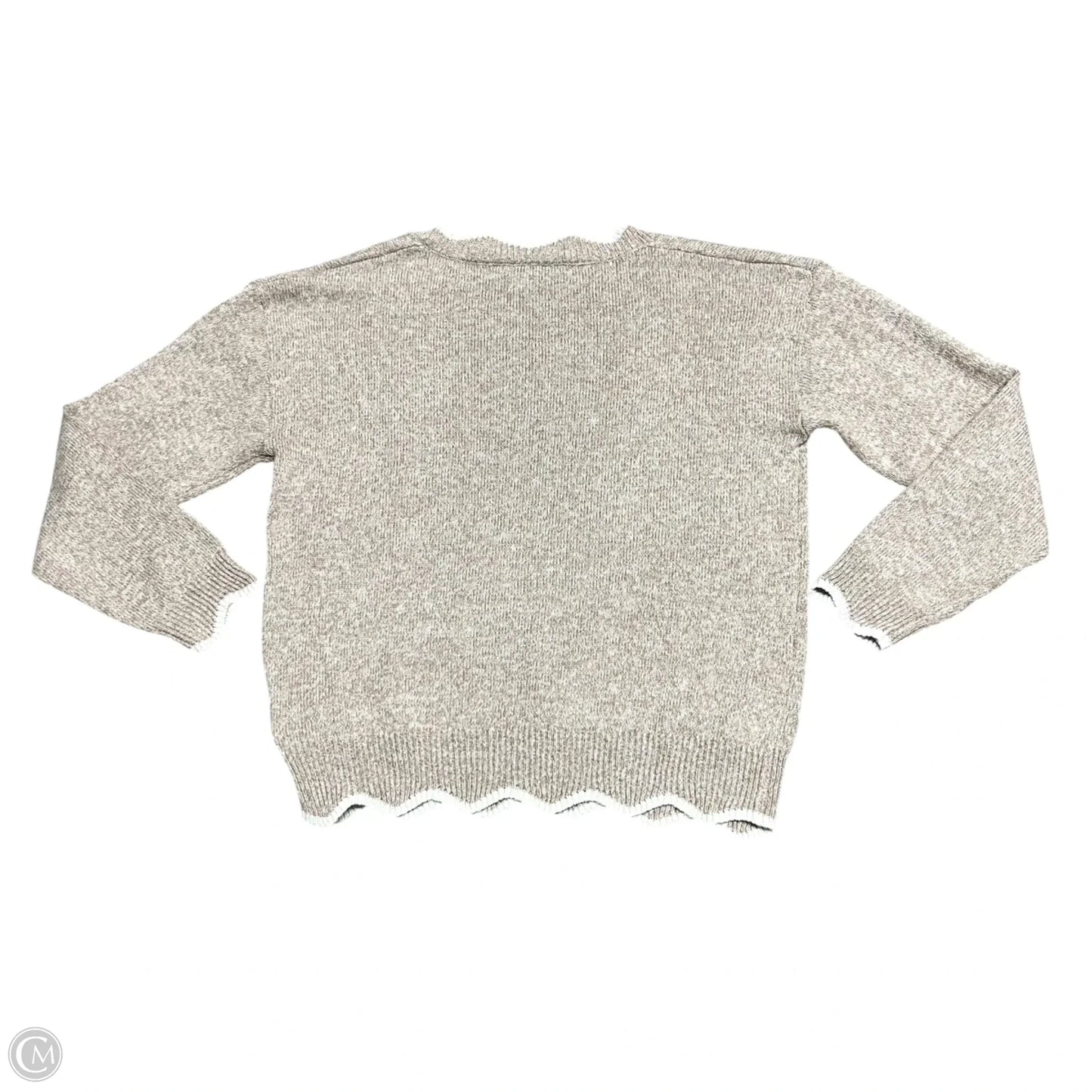 Sweater By Shein In Cream & Tan, Size: L