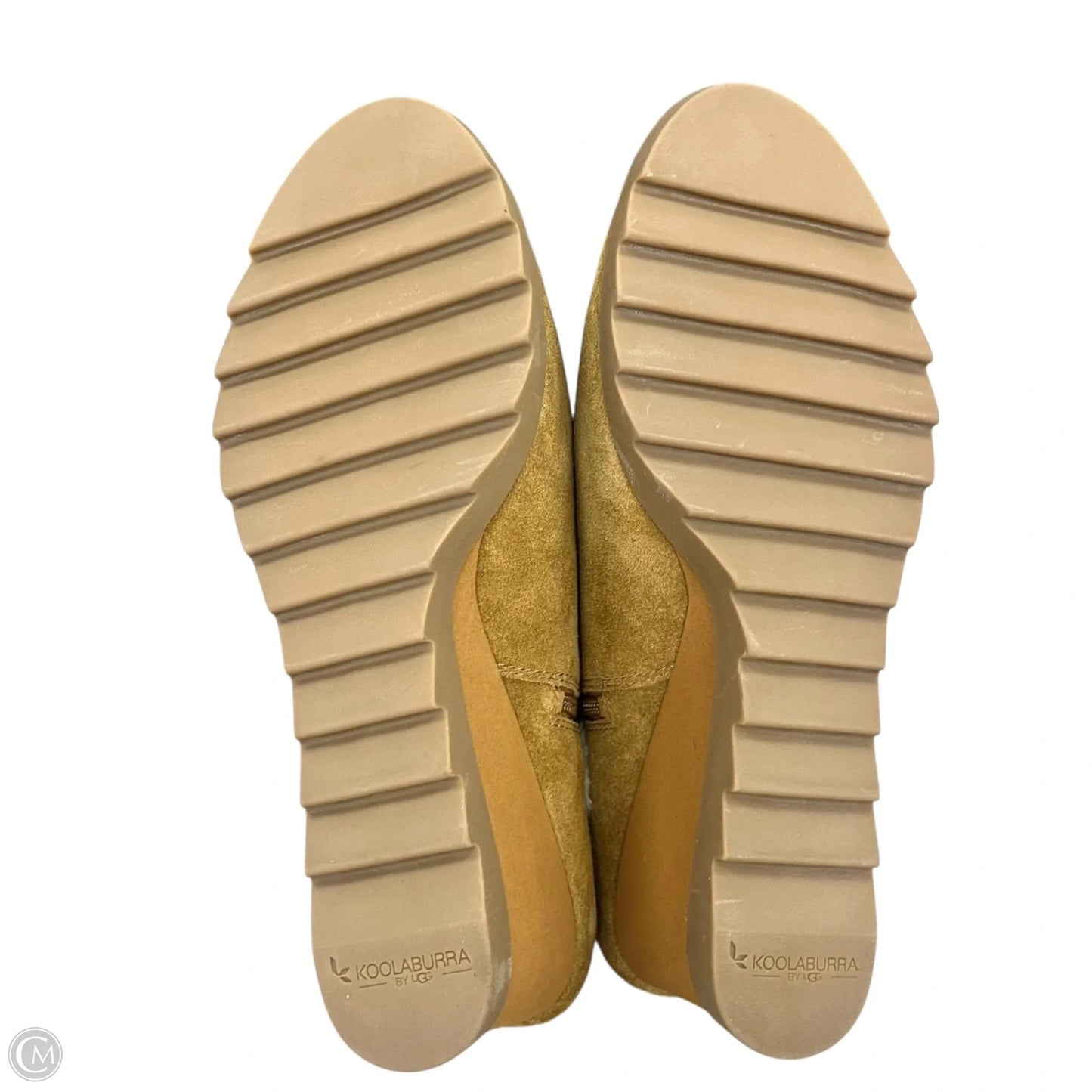 Boots Ankle Heels By Koolaburra By Ugg In Brown & Cream, Size: 12