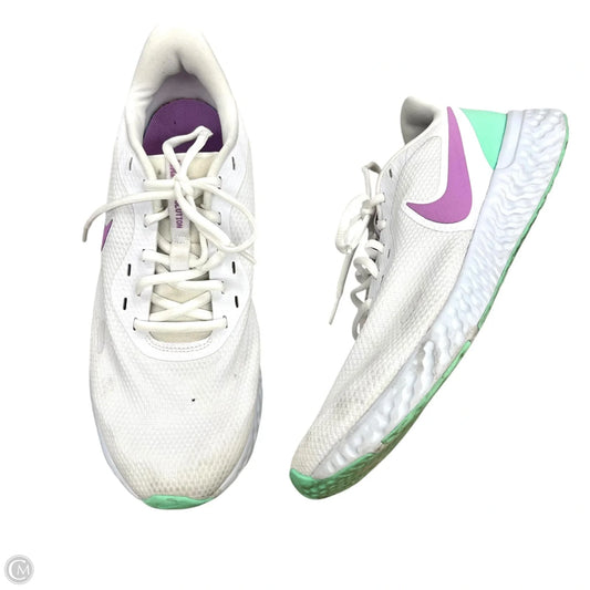 Shoes Athletic By Nike In Green & White, Size: 12